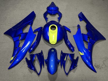 Blu Lucido & Giallo Ad Alta Visibilità 2006-2007 R6 Carena Moto