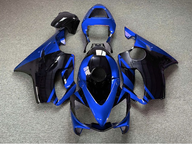 Blu Lucido & Nero 2001-2003 CBR600 F4i Carena Moto Blu Lucido & Nero 2001-2003 CBR600 F4i Carena Moto