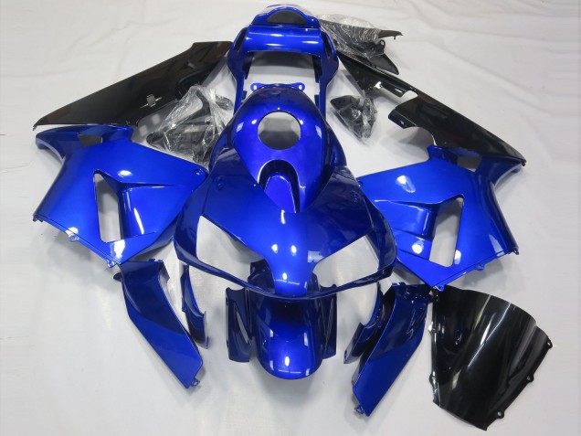 Blu Lucido & Nero 2003-2004 CBR600RR Carena Moto Blu Lucido & Nero 2003-2004 CBR600RR Carena Moto