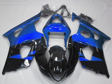Blu Lucido & Nero 2003-2004 GSXR 1000 Carena Moto