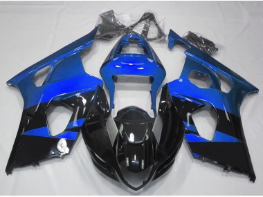 Blu Lucido & Nero 2003-2004 GSXR 1000 Carena Moto