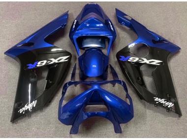 Blu Lucido & Nero 2003-2004 ZX6R Carena Moto