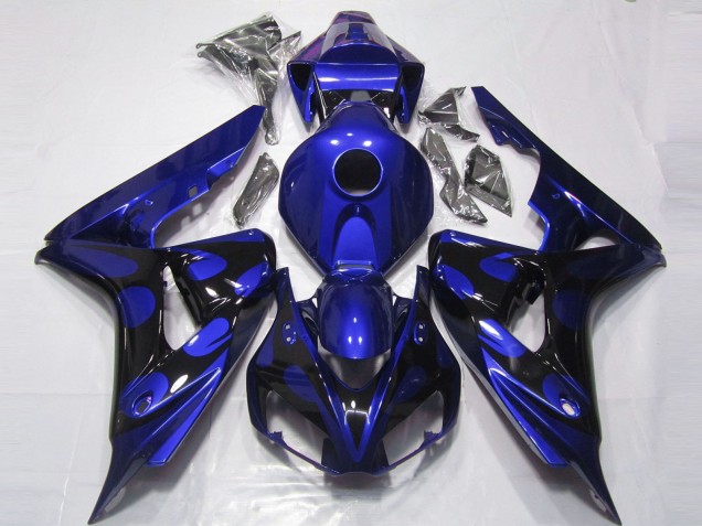 Blu Lucido & Nero 2006-2007 CBR1000RR Carena Moto Blu Lucido & Nero 2006-2007 CBR1000RR Carena Moto
