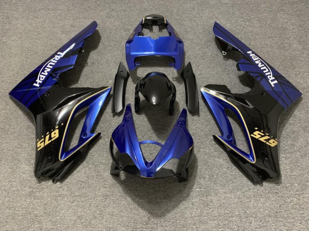 Blu Lucido & Nero 2009-2012 Daytona 675 Carena Moto Blu Lucido & Nero 2009-2012 Daytona 675 Carena Moto