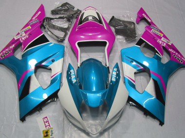 Blu Lucido & Nero Opaco 2003-2004 GSXR 1000 Carena Moto
