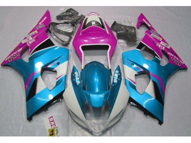 Blu Lucido & Nero Opaco 2003-2004 GSXR 1000 Carena Moto
