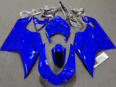 Blu Lucido Semplice 2007-2014 Ducati 848 1098 1198 Carena Moto
