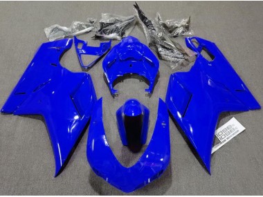 Blu Lucido Semplice 2007-2014 Ducati 848 1098 1198 Carena Moto