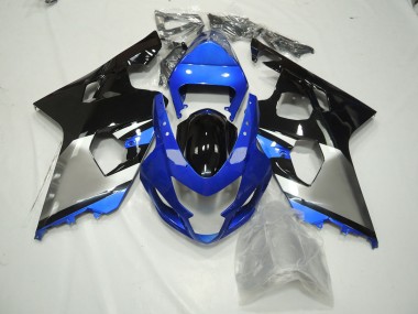 Blu Nero & Argento 2004-2005 GSXR 600-750 Carena Moto
