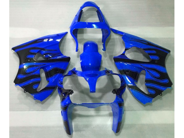 Blu & Nero Fiamma 2000-2002 ZX6R Carena Moto Blu & Nero Fiamma 2000-2002 ZX6R Carena Moto