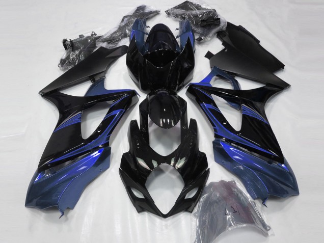Blu & Nero Lucido 2007-2008 GSXR 1000 Carena Moto Blu & Nero Lucido 2007-2008 GSXR 1000 Carena Moto