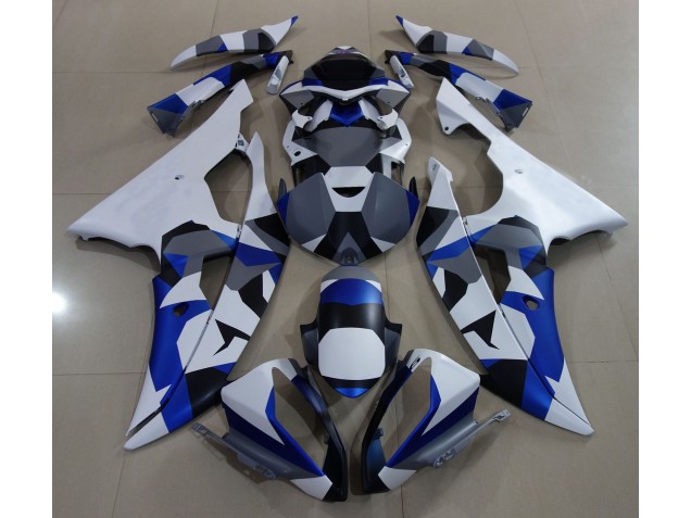 Blu Neve Mimetico 2008-2016 R6 Carena Moto Blu Neve Mimetico 2008-2016 R6 Carena Moto