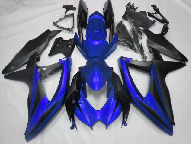 Blu Opaco Senza R 2008-2010 GSXR 600-750 Carena Moto Blu Opaco Senza R 2008-2010 GSXR 600-750 Carena Moto