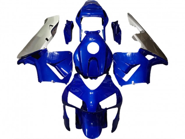 Blu Profondo & Argento 2003-2004 CBR600RR Carena Moto Blu Profondo & Argento 2003-2004 CBR600RR Carena Moto