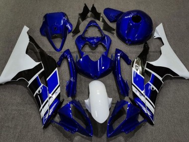 Blu Scuro & Bianco Personalizzato 2008-2016 R6 Carena Moto