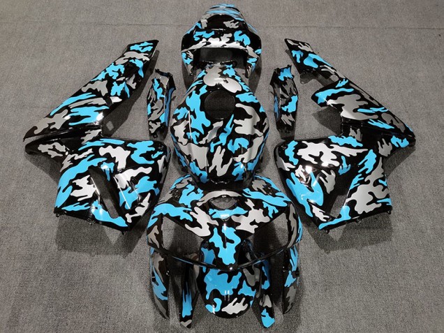 Camo & Azzurro 2005-2006 CBR600RR Carena Moto Camo & Azzurro 2005-2006 CBR600RR Carena Moto
