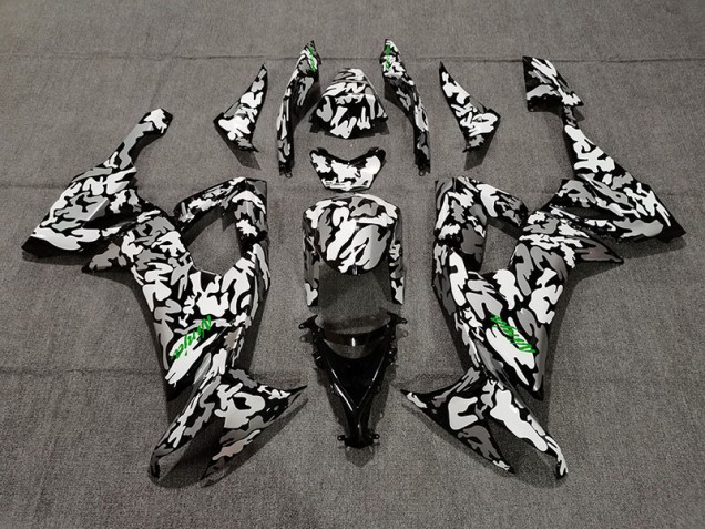 Camo & Logo Verde 2008-2010 ZX10R Carena Moto Camo & Logo Verde 2008-2010 ZX10R Carena Moto