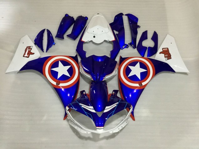 Capitano America 2009-2011 R1 Carena Moto Capitano America 2009-2011 R1 Carena Moto