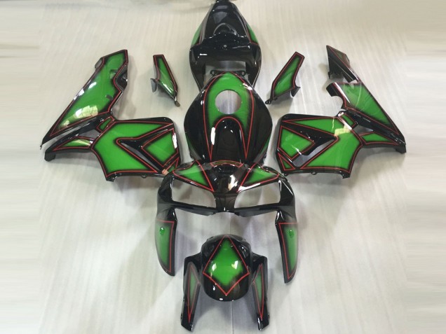 Contorno Verde & Rosso 2005-2006 CBR600RR Carena Moto Contorno Verde & Rosso 2005-2006 CBR600RR Carena Moto