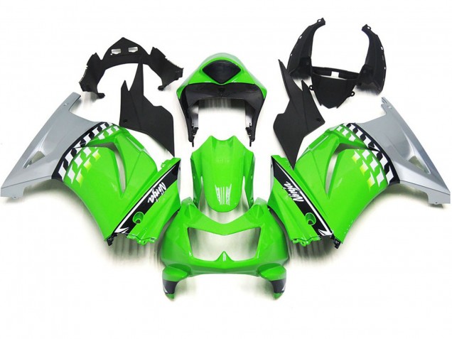 Controllo Verde & Nero 2008-2012 Ninja 250 Carena Moto Controllo Verde & Nero 2008-2012 Ninja 250 Carena Moto