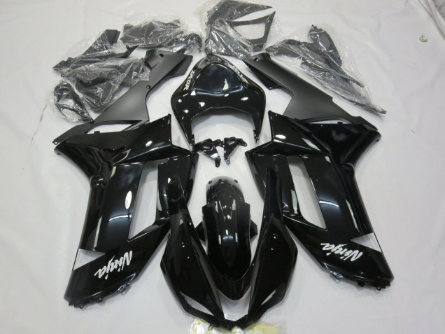 Decalcomania Bianca Nera Lucida 2007-2008 ZX6R Carena Moto Decalcomania Bianca Nera Lucida 2007-2008 ZX6R Carena Moto