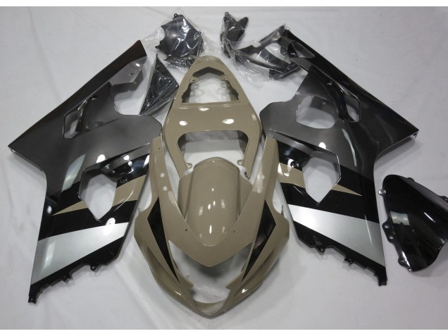 Deserto Tan & Argento 2004-2005 GSXR 600-750 Carena Moto Deserto Tan & Argento 2004-2005 GSXR 600-750 Carena Moto