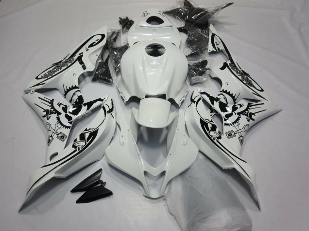 Design Speciale Bianco Lucido 2007-2008 CBR600RR Carena Moto