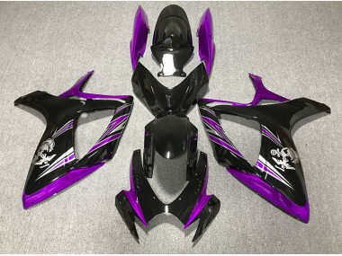 Design Viola Lucido & Nero 2006-2007 GSXR 600-750 Carena Moto
