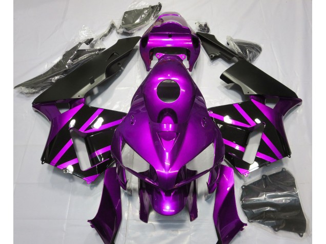 Design Viola & Nero Lucido 2005-2006 CBR600RR Carena Moto Design Viola & Nero Lucido 2005-2006 CBR600RR Carena Moto