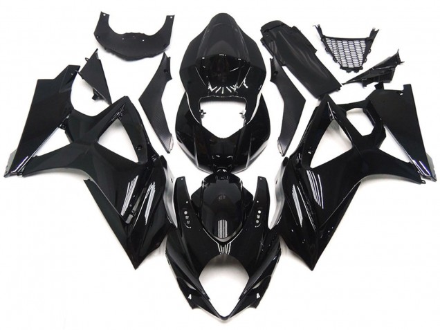 Elegante Stile Nero Lucido 2007-2008 GSXR 1000 Carena Moto Elegante Stile Nero Lucido 2007-2008 GSXR 1000 Carena Moto
