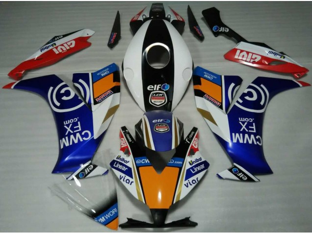 Elf Blu & Arancione 2012-2016 CBR1000RR Carena Moto Elf Blu & Arancione 2012-2016 CBR1000RR Carena Moto