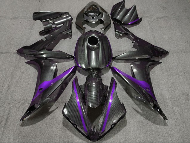 Fibra Di Carbonio Stile W Viola 2004-2006 R1 Carena Moto Fibra Di Carbonio Stile W Viola 2004-2006 R1 Carena Moto