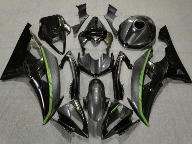 Fibra Di Carbonio & Verde 2008-2016 R6 Carena Moto