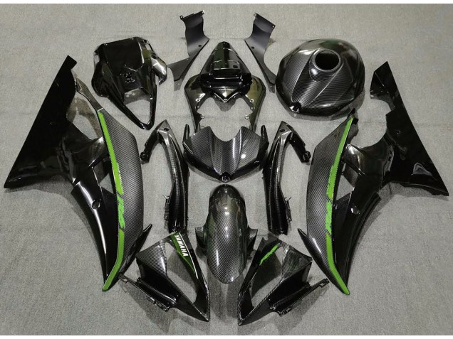 Fibra Di Carbonio & Verde 2008-2016 R6 Carena Moto Fibra Di Carbonio & Verde 2008-2016 R6 Carena Moto