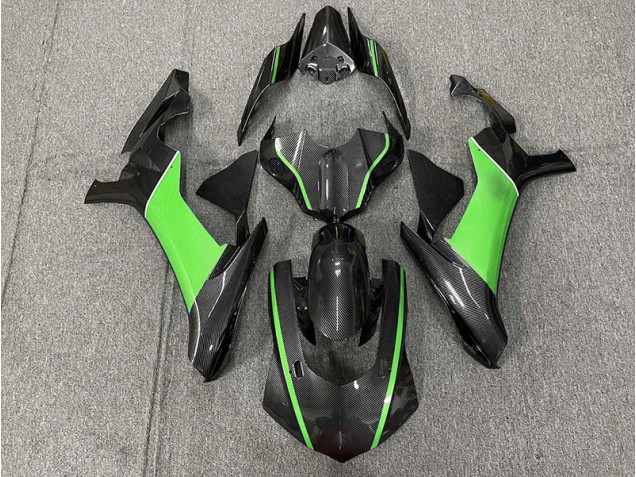 Fibra Di Carbonio & Verde 2015-2019 R1 Carena Moto Fibra Di Carbonio & Verde 2015-2019 R1 Carena Moto