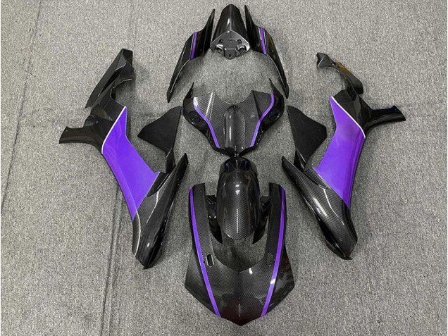 Fibra Di Carbonio & Viola 2015-2019 R1 Carena Moto