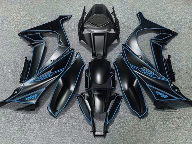 Fodera Nera Opaca & Blu 2011-2015 ZX10R Carena Moto