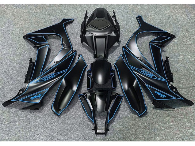 Fodera Nera Opaca & Blu 2011-2015 ZX10R Carena Moto Fodera Nera Opaca & Blu 2011-2015 ZX10R Carena Moto