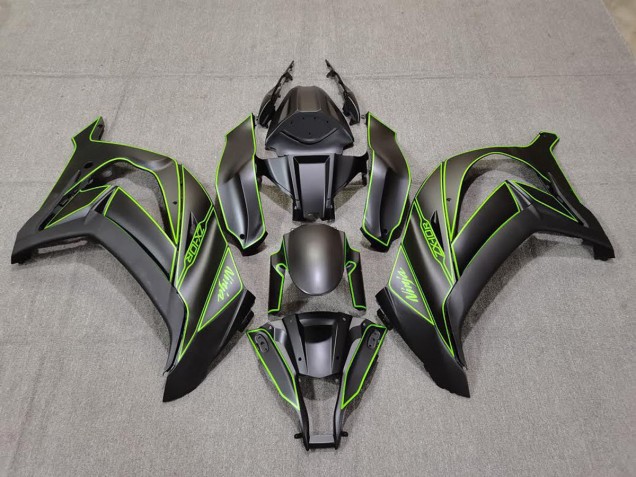 Fodera Nera Opaca & Verde 2011-2015 ZX10R Carena Moto Fodera Nera Opaca & Verde 2011-2015 ZX10R Carena Moto