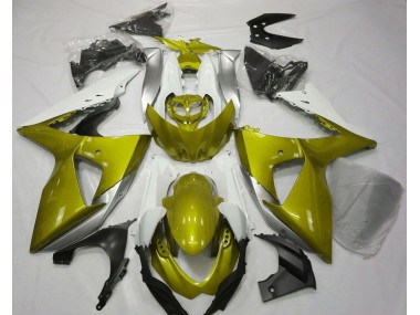 Giallo Lucido & Bianco 2009-2016 GSXR 1000 Carena Moto