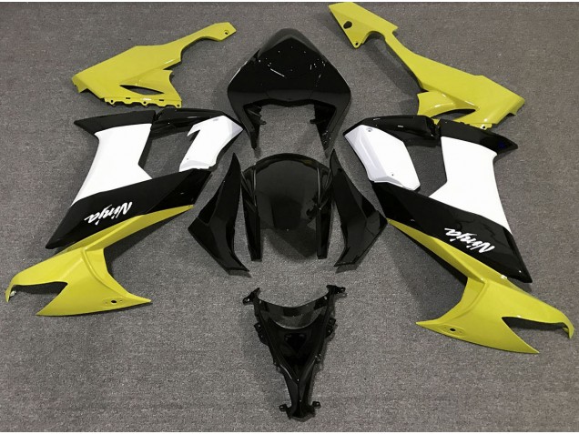 Giallo Lucido Bianco & Nero 2008-2010 ZX10R Carena Moto Giallo Lucido Bianco & Nero 2008-2010 ZX10R Carena Moto