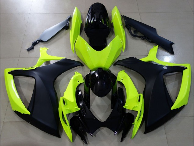 Giallo Lucido & Nero 2006-2007 GSXR 600-750 Carena Moto Giallo Lucido & Nero 2006-2007 GSXR 600-750 Carena Moto