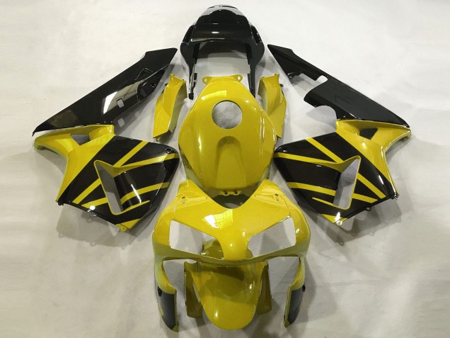 Giallo Senape & Nero Lucido 2003-2004 CBR600RR Carena Moto Giallo Senape & Nero Lucido 2003-2004 CBR600RR Carena Moto