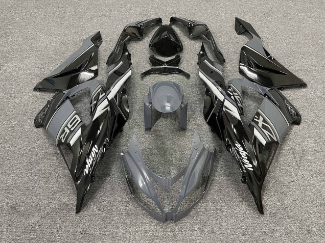 Grigio Lucido & Nero 2013-2018 ZX6R Carena Moto Grigio Lucido & Nero 2013-2018 ZX6R Carena Moto