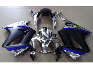 Grigio Mimetico & Blu 2002-2012 VFR800 Carena Moto