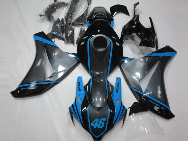 Grigio Motul & Azzurro 2008-2011 CBR1000RR Carena Moto Grigio Motul & Azzurro 2008-2011 CBR1000RR Carena Moto