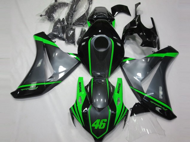 Grigio Motul & Verde 2008-2011 CBR1000RR Carena Moto Grigio Motul & Verde 2008-2011 CBR1000RR Carena Moto