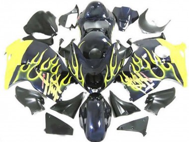 Jaune Flamme 1997-2007 GSXR 1300 Carena Moto