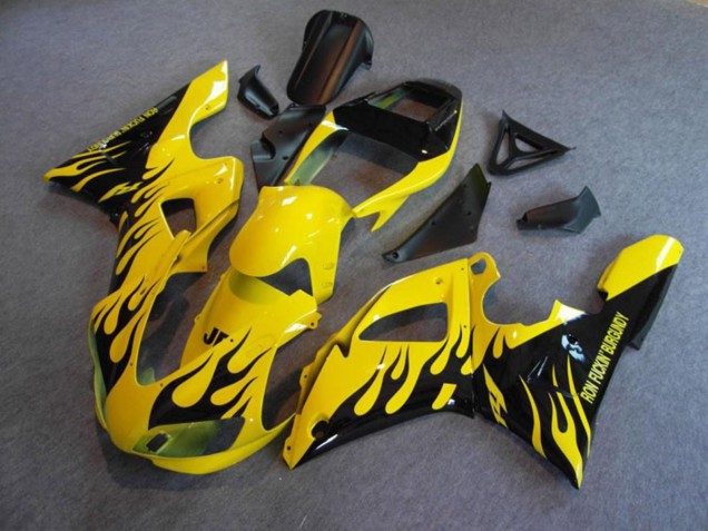 Jaune Flamme 1998-1999 R1 Carena Moto Jaune Flamme 1998-1999 R1 Carena Moto