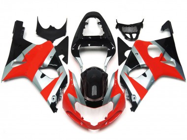 Kit Stile Rosso Lucido OEM 2000-2002 GSXR 1000 Carena Moto